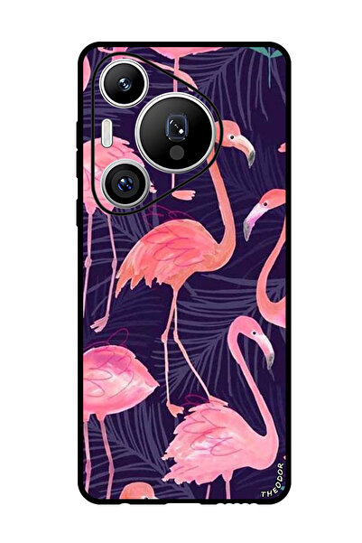 Theodor جراب واقٍ مضاد للخدش والصدمات لهاتف هواوي بيورا 70 برو فلامنجو