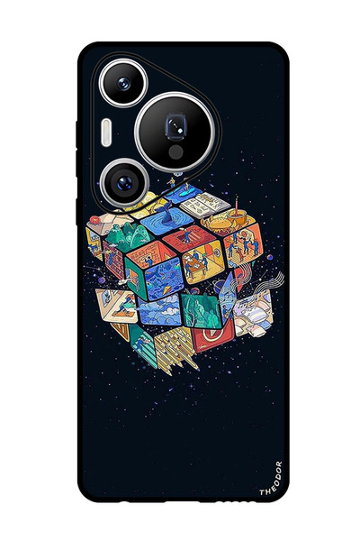 Theodor جراب واقٍ مضاد للخدش والصدمات لهاتف هواوي بيورا 70 برو بلس كيوب