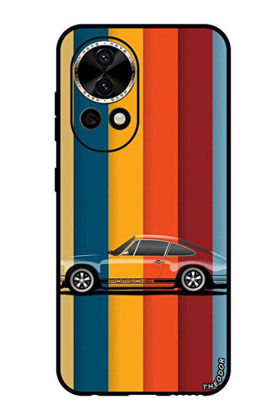 Theodor جراب واقٍ مضاد للخدش والصدمات لهاتف هواوي نوفا 12 برو بورشه العتيقة