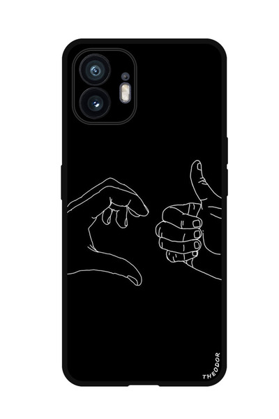 Theodor جراب واقٍ مضاد للخدش والصدمات لهاتف Nothing Phone (2) أحب الإبهام لأعلى