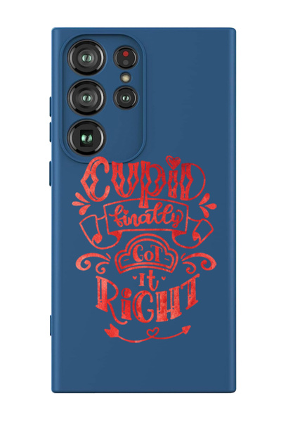 Theodor غطاء حماية سائل من السيليكون لهاتف سامسونج جالاكسي S24 ألترا (أزرق) - لقد حصل عليه كيوبيد أخيرًا