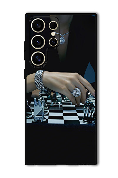 Theodor جراب واقٍ مضاد للخدش والصدمات لهاتف Samsung Galaxy S24 Ultra Chess 1