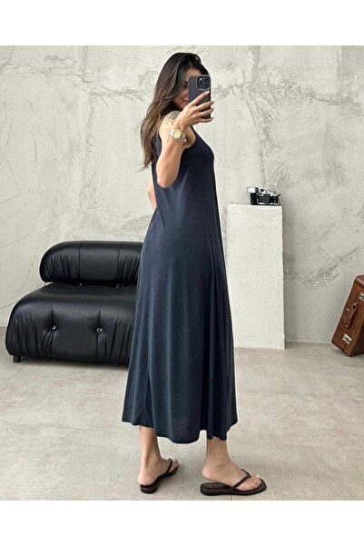 Ninti Boutique Askılı bol kesim yazlık elbise