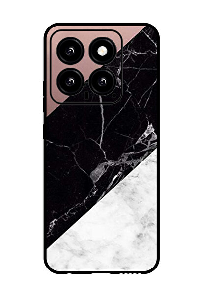 Theodor جراب واقٍ لجهاز شاومي 14 هايت وسطح رخامي أسود سادة