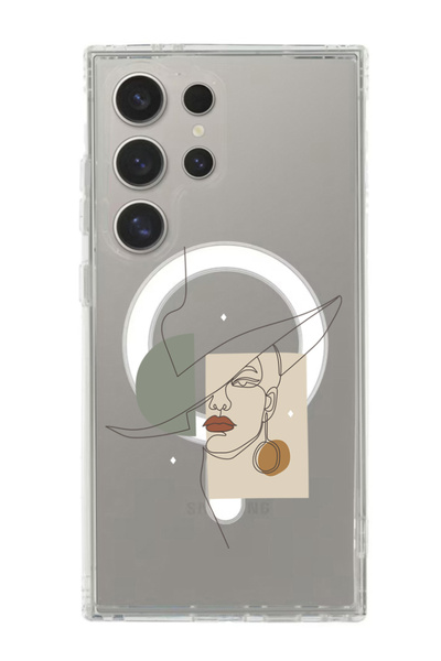 Theodor غلاف لهاتف Samsung Galaxy S24 Ultra متوافق مع MagSafe، غطاء ممتص للصد...