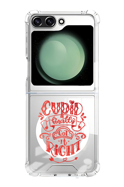 Theodor غلاف لهاتف Samsung Galaxy Z Flip 6 متوافق مع MagSafe، جراب مقاوم للصدمات، حصل عليه كيوبيد أخيرًا