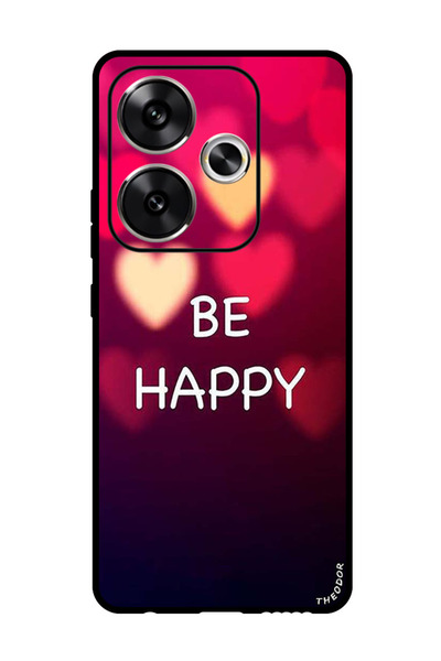 Theodor جراب واقٍ مضاد للخدش والصدمات لهاتف Xiaomi Redmi Turbo 3 كن سعيدًا