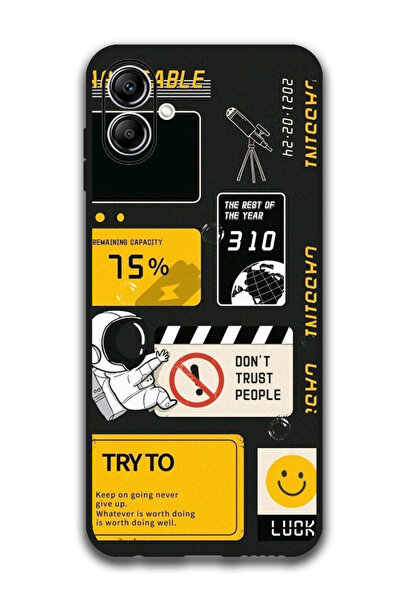 Theodor جراب واقٍ مضاد للخدش والصدمات لهاتف Samsung Galaxy A06، لا تثق بالناس