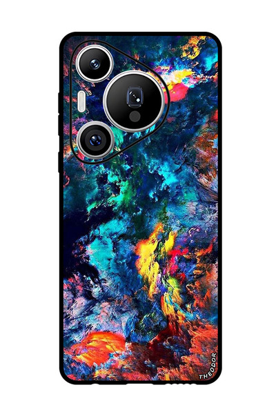 Theodor جراب واقٍ مضاد للخدش والصدمات لهاتف هواوي بيورا 70 برو بلس، لون مائي