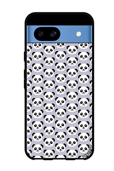 Theodor جراب واقٍ مضاد للخدش والصدمات لهاتف Google Pixel 8a باندا باللون الأر...