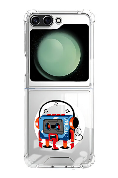 Theodor غلاف لهاتف Samsung Galaxy Z Flip 6 متوافق مع MagSafe، جراب مقاوم للصد...