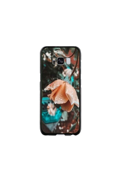 Atlas Husa personalizata si Folie de Silicon Samsung Galaxy S8 Plus, Flowers ...