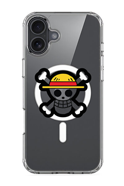 Theodor جراب ماج سيف متوافق مع آيفون 16، غطاء ممتص للصدمات للهاتف - جمجمة