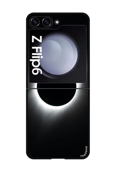 Theodor جراب واقٍ مضاد للخدش والصدمات لهاتف Samsung Galaxy Z Flip 6 eclipse_moon