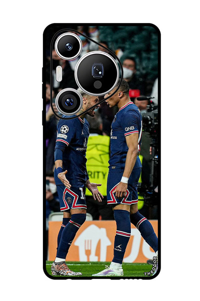 Theodor جراب واقٍ مضاد للخدش والصدمات لهاتف هواوي بيورا 70 مبابي ونيمار 2