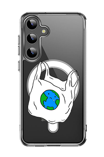 Theodor غلاف لهاتف Samsung Galaxy S24 متوافق مع MagSafe، غطاء ممتص للصدمات مقاوم للصدمات بدون بلاستيك