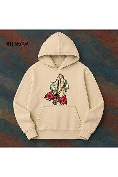 bellanova Κορυφαίας ποιότητας Unisex Φούτερ με κουκούλα και 3 κλωστές