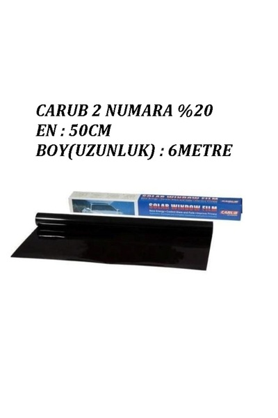 Crb OTO CAM FİLMİ 2 NUMARA %20 KOYULUK (50CM EN) (6MT UZUNLUK)
