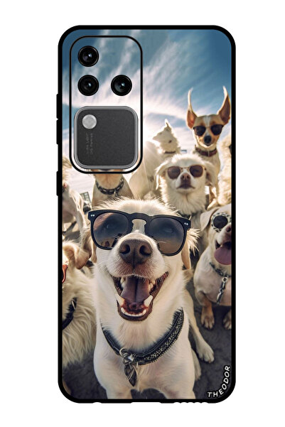 Theodor جراب واقٍ مضاد للخدش والصدمات لهاتف Vivo S18 Pro، غطاء سيلفي للكلاب