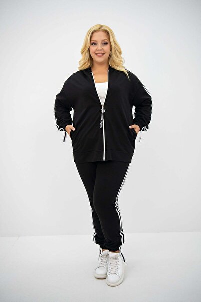 Bigsize Trening dama marimi mari cu fermoar 8136