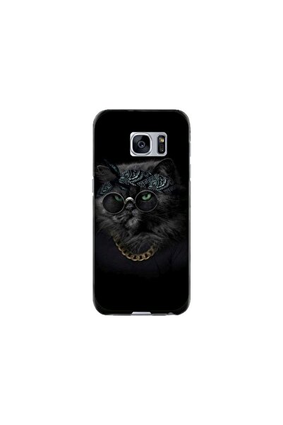 Atlas Προσαρμοσμένη θήκη Samsung Galaxy S7, Black Cat #4, πολύχρωμη, S1D1M0097