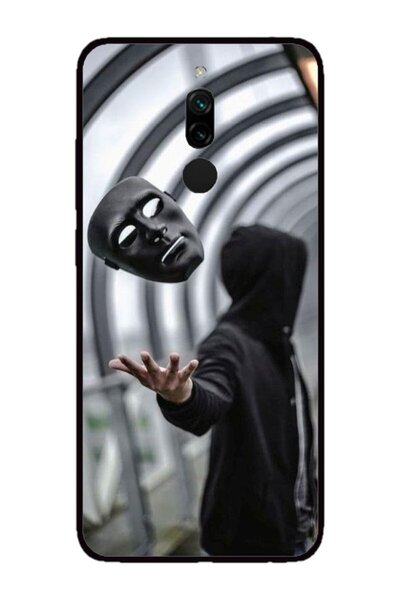Atlas Husa personalizata si Folie de Silicon Xiaomi Redmi Note 8 Pro, Mask, m...