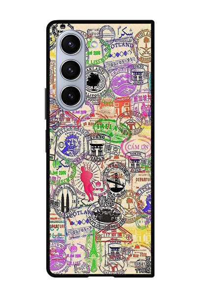 Theodor جراب واقٍ مضاد للخدش والصدمات لهاتف Samsung Galaxy Z Fold 6 مع ختم جواز السفر