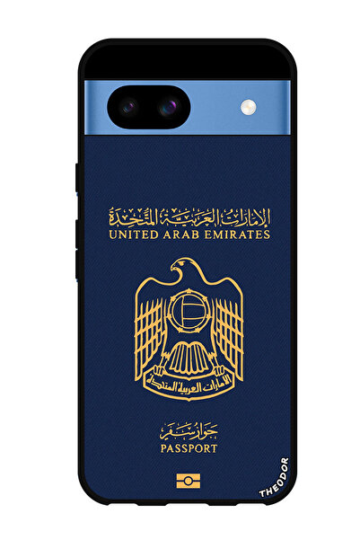 Theodor جراب واقٍ مضاد للخدش والصدمات لهاتف Google Pixel 8a جواز سفر الإمارات 2