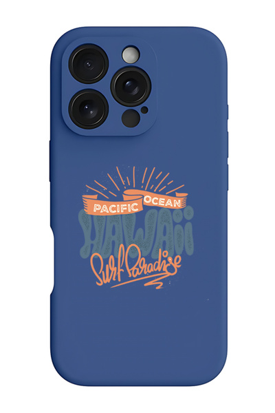 Theodor غطاء حماية سيليكون سائل مقاوم للصدمات لجهاز iPhone 16 Pro Max أزرق - ...