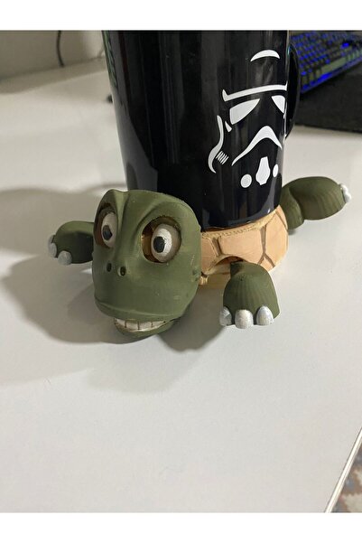 Plasthings Art Kaplumbağa Tasarımlı Hareketli Bardak Altlığı – 3D Baskı