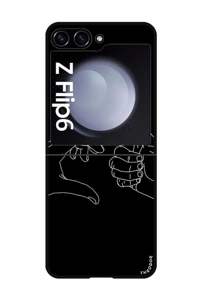 Theodor جراب واقٍ مضاد للخدش والصدمات لهاتف Samsung Galaxy Z Flip 6، مع إعجاب
