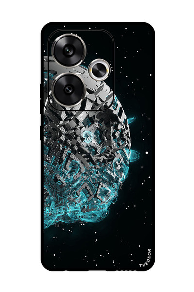 Theodor جراب واقٍ مضاد للخدش والصدمات لهاتف Xiaomi Redmi Turbo 3 spaceship_sc...