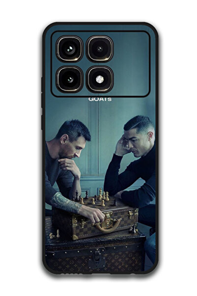 Theodor جراب حماية لهاتف شاومي ريدمي K70 ألترا - شطرنج ميسي ورونالدو