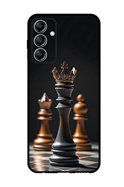 Theodor جراب واقٍ مضاد للخدش والصدمات لهاتف Samsung Galaxy A15 Chess KING
