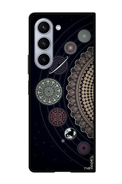 Theodor جراب واقٍ مضاد للخدش والصدمات لهاتف Samsung Galaxy Z Fold 6 بتصميم فن الماندالا (2)