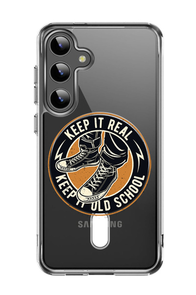 Theodor غلاف لهاتف Samsung Galaxy S24 Plus متوافق مع MagSafe، غطاء ممتص للصدمات ومقاوم للصدمات، نسخة قديمة من المدرسة