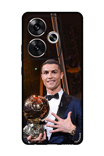Theodor جراب واقٍ مضاد للخدش والصدمات لهاتف Xiaomi Redmi Turbo 3 رونالدو تروفي