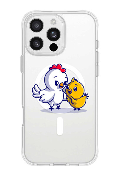 Theodor جراب ماج سيف لهاتف آيفون 16 برو ماكس، غطاء حماية مقاوم للصدمات - دجاج...