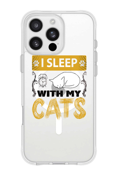 Theodor جراب Magsafe لهاتف iPhone 16 Pro متوافق مع iPhone، غطاء ممتص للصدمات للهاتف - أنا أنام