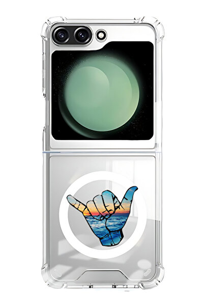 Theodor غلاف لهاتف Samsung Galaxy Z Flip 6 متوافق مع MagSafe، غطاء ممتص للصدم...