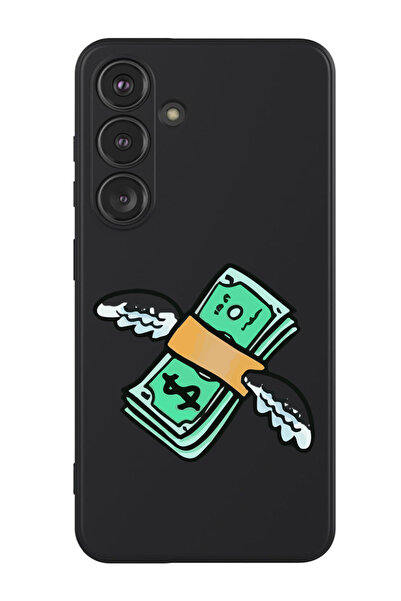 Theodor جراب حماية من السيليكون السائل المقاوم للصدمات لهاتف سامسونج جالاكسي S24 بلس (أسود) - فلاينج موني