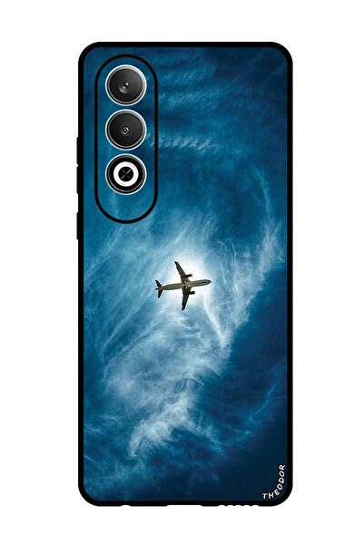 Theodor جراب واقٍ مضاد للخدش والصدمات لهاتف Oppo K12، طائرة في السماء