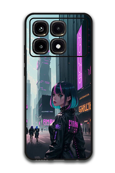 Theodor جراب واقٍ مضاد للخدش والصدمات لهاتف Xiaomi Redmi K70 Ultra Neon Girl