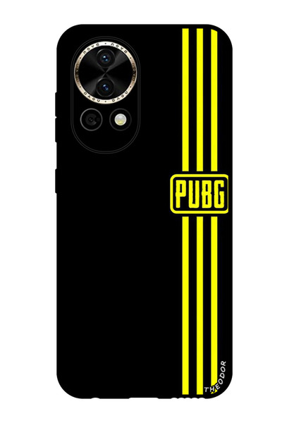 Theodor جراب واقٍ مضاد للخدش والصدمات لهاتف هواوي نوفا 12 بشعار ببجي