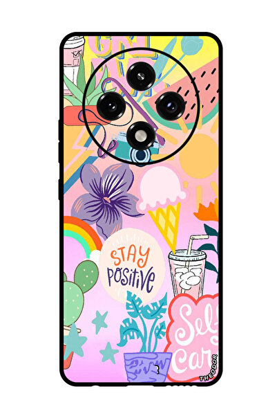 Theodor جراب واقٍ مضاد للخدش والصدمات لهاتف Oppo A3 Pro، حافظ على إيجابيتك