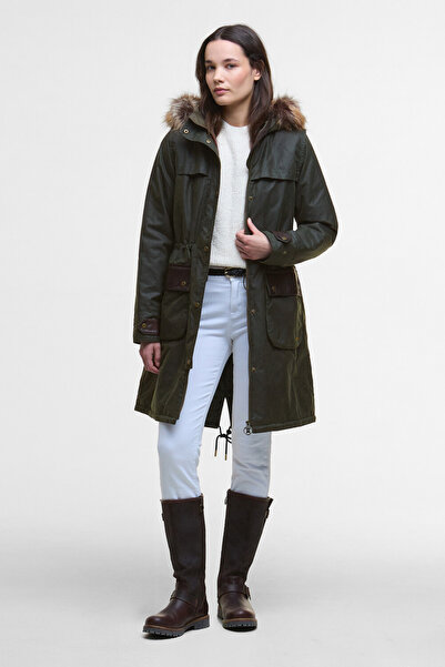 Barbour Durham City Yağlı Parka OL52 Fern