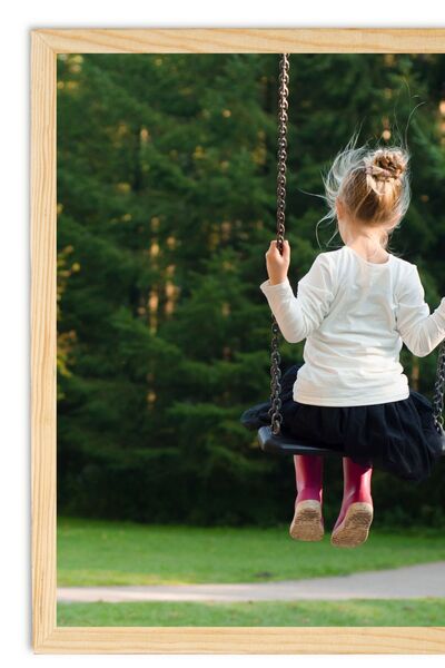 CreaWitch 48X68 Wooden Frame 2cm Width, 2.5cm Depth Puzzle Photo Poster Picture Frame Natural Pine