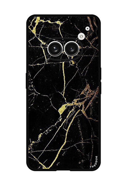 Theodor جراب واقٍ مضاد للخدش والصدمات لهاتف Nothing Phone (2a) بملمس رخامي