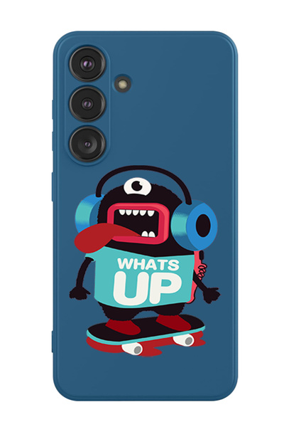 Theodor غطاء حماية سيليكون سائل مقاوم للصدمات لهاتف سامسونج جالاكسي S24 بلس (أزرق) - واتس أب