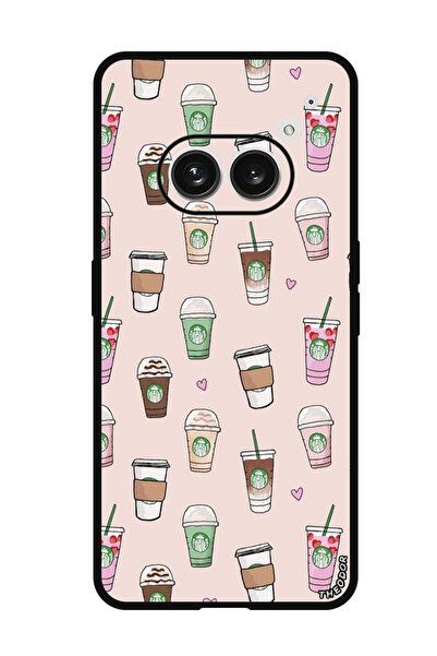 Theodor جراب واقٍ مضاد للخدش والصدمات لهاتف Nothing Phone (2a) بأنماط القهوة